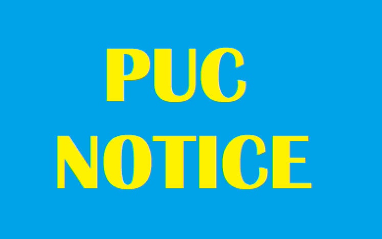 PUC Notice